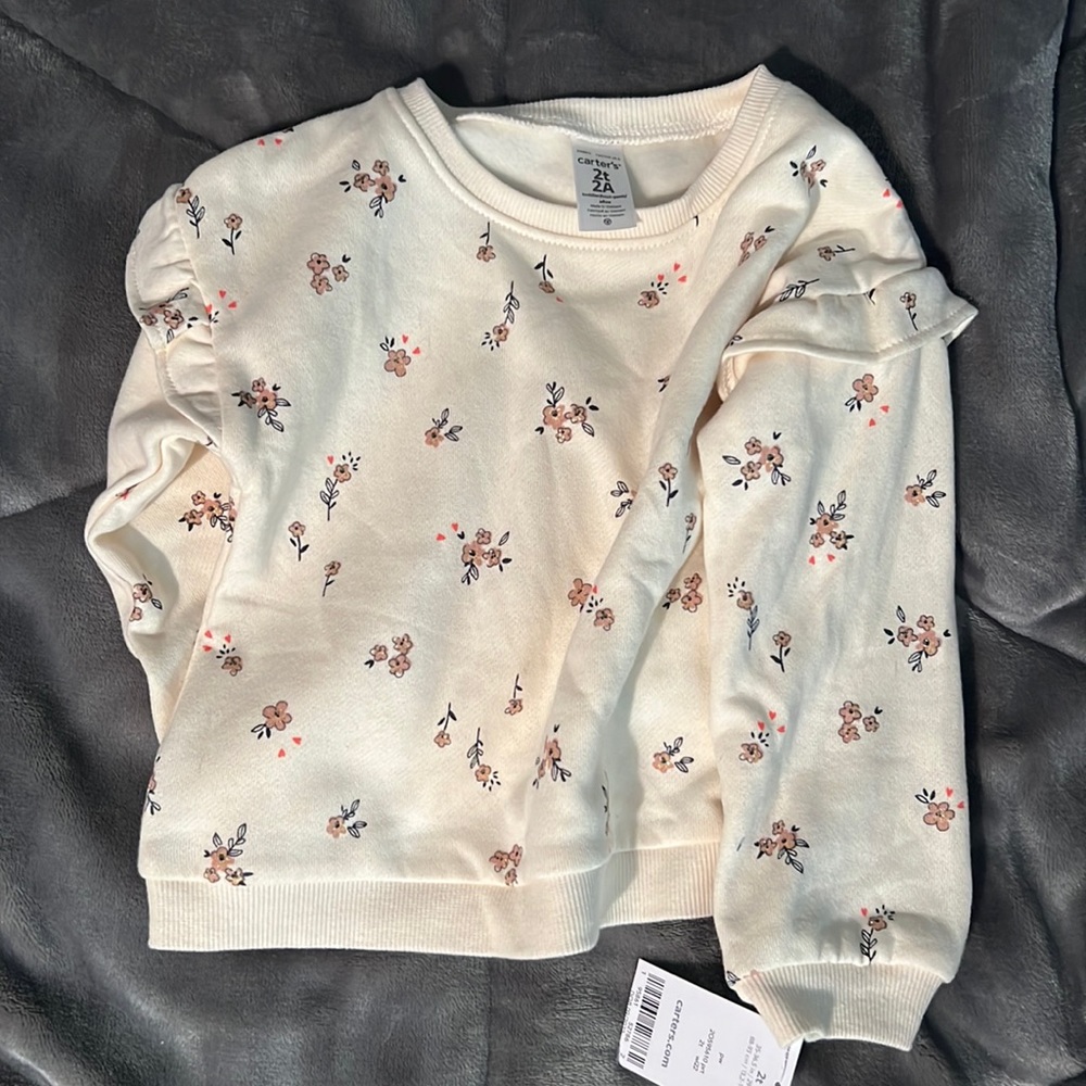 Carters 2t flower sweater